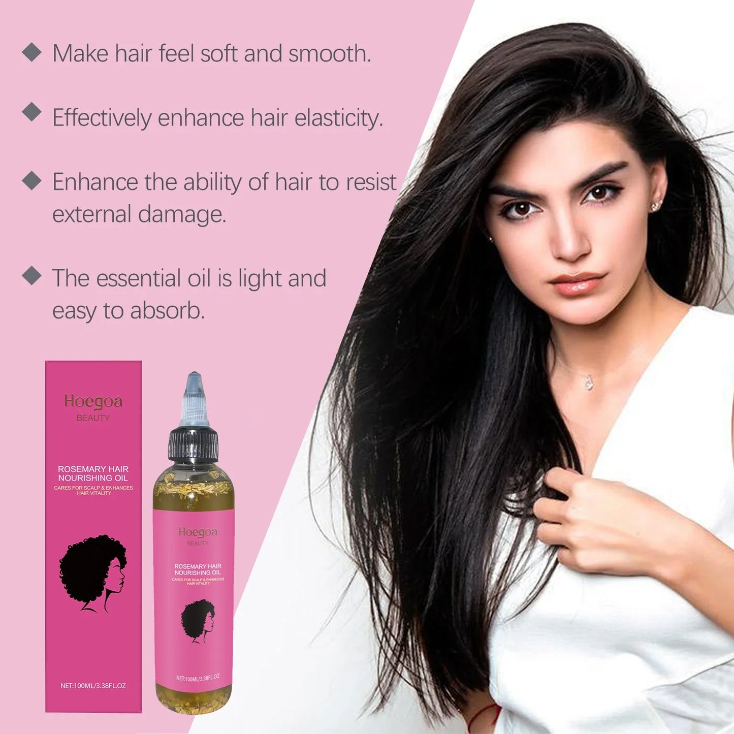 HOEGOA Rosemary Hair Growth Oil – Strengthen & Moisturize 100ml