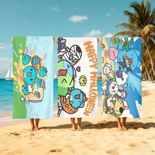 Bugcat Capoo Anime Beach Towel – Quick Dry, Soft, 11 Sizes Anime Beach Towel Peaceful Pleasures Health and Wellness