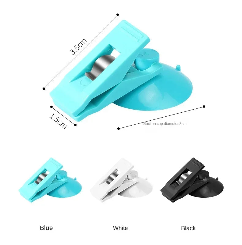 New Car Interior Window Clip Mount Black Suction Cap Clip Plastic Sucker Removable Holder for Sunshade Curtain Towel Ticket Tool Peaceful Pleasures Health and Wellness