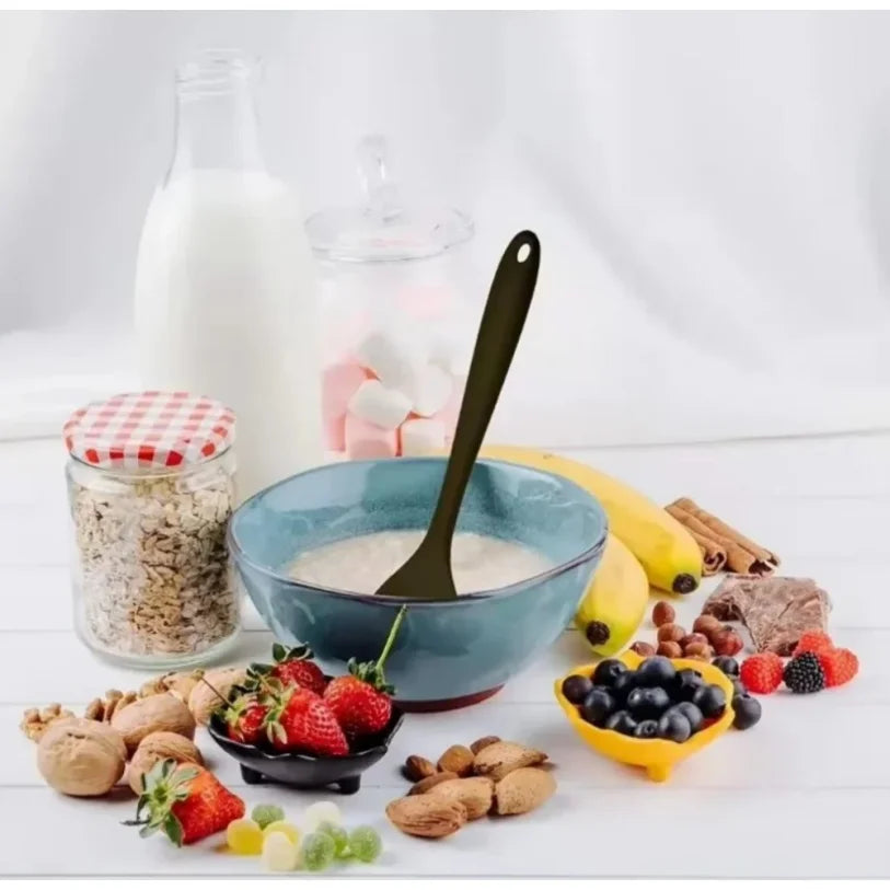 Food Grade Silicone Soup Spoon – Long Handle, Heat Resistant