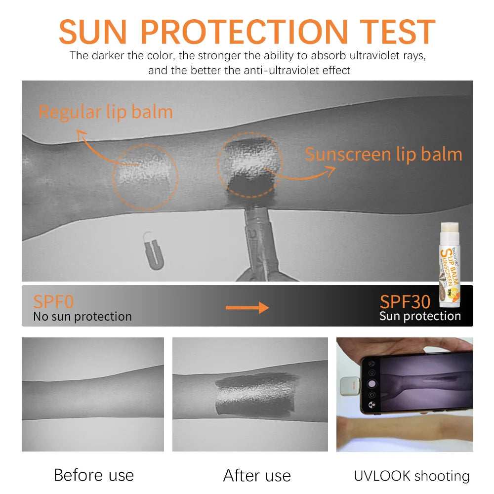 New Sunscreen Lip Balm SPF30 Hydrating Lip Sunblock For Protects Travel Size Sunscreen For Lips Soothes And Moisturizes Lips Sun Peaceful Pleasures Health and Wellness