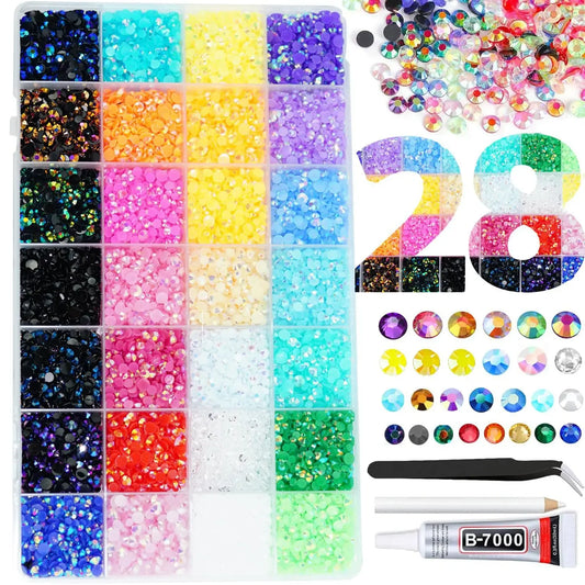Jelly Rhinestone Flatback Bedazzling Kit – Crystal Gems for DIY Rhinestone Craft Kit Peaceful Pleasures Health and Wellness