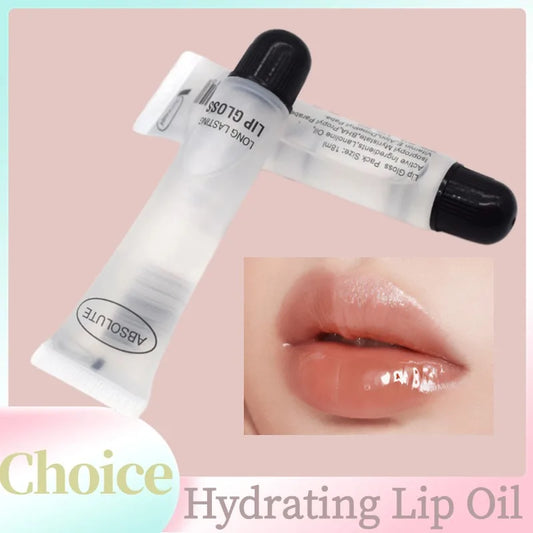 Hydrating Lip Oil Moisturizer Plumper Long Lasting Sexy Lips GlossTransparent Waterproof Volume Lip Clear Lip gloss Base Peaceful Pleasures Health and Wellness