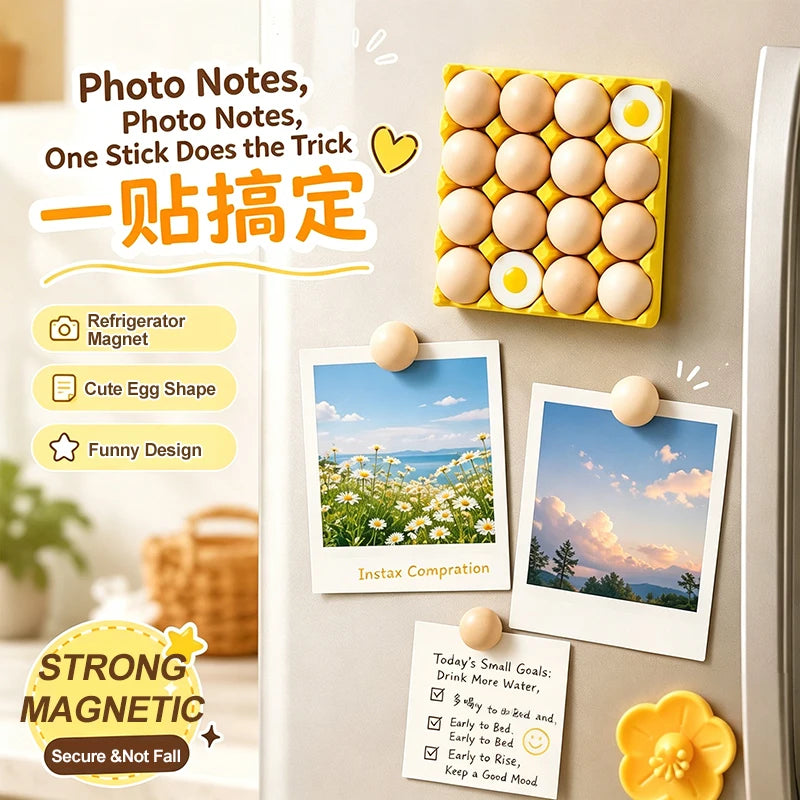 Funny Egg Tray Refrigerator Magnets Cute Mini Fridge Magnet Photo