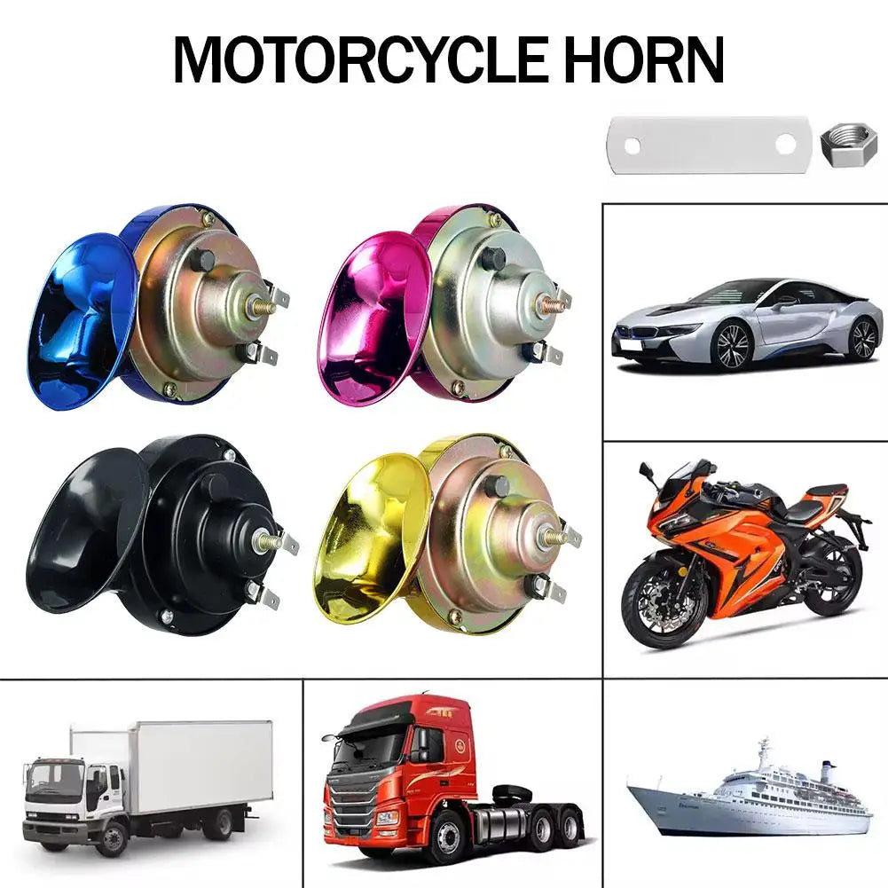 Motorcycles 300DB Super Loud Train Horn For 12V Power Supplies Car-boat Automotive Loudspeaker Car Speaker Sound Signal Peaceful Pleasures Health and Wellness