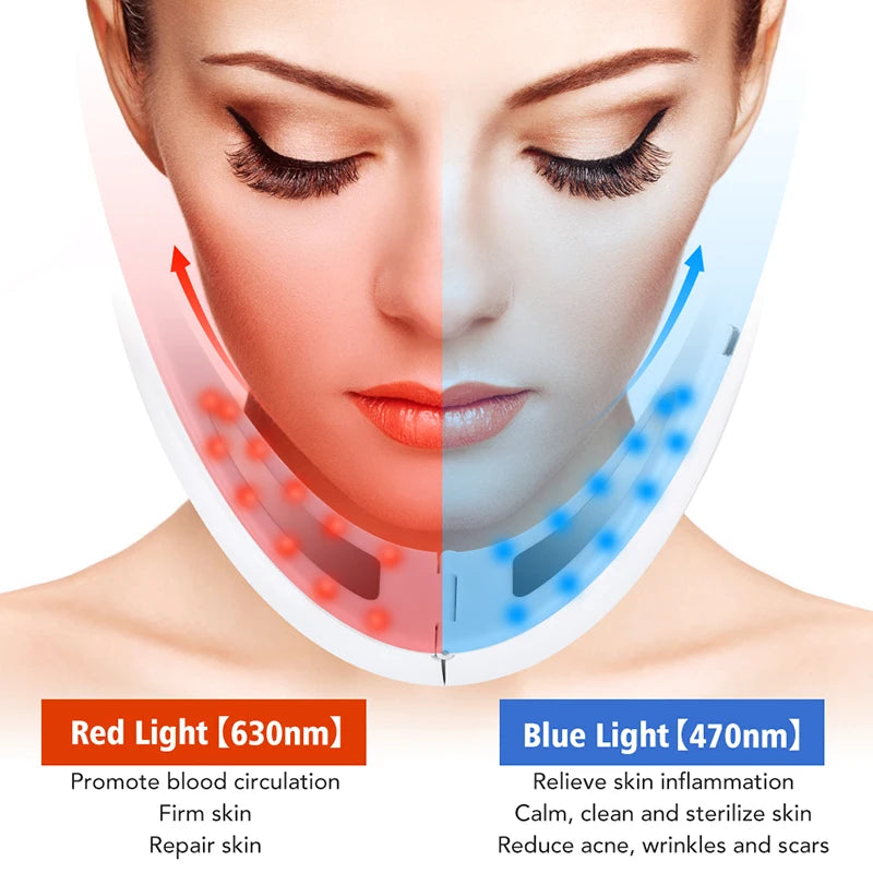 Personal V Shape Face Lift Meter Chin Ems Facial Massager Rf Lifting V Line up Beauty Tool Skincare Instrument Face Massager Peaceful Pleasures Health and Wellness