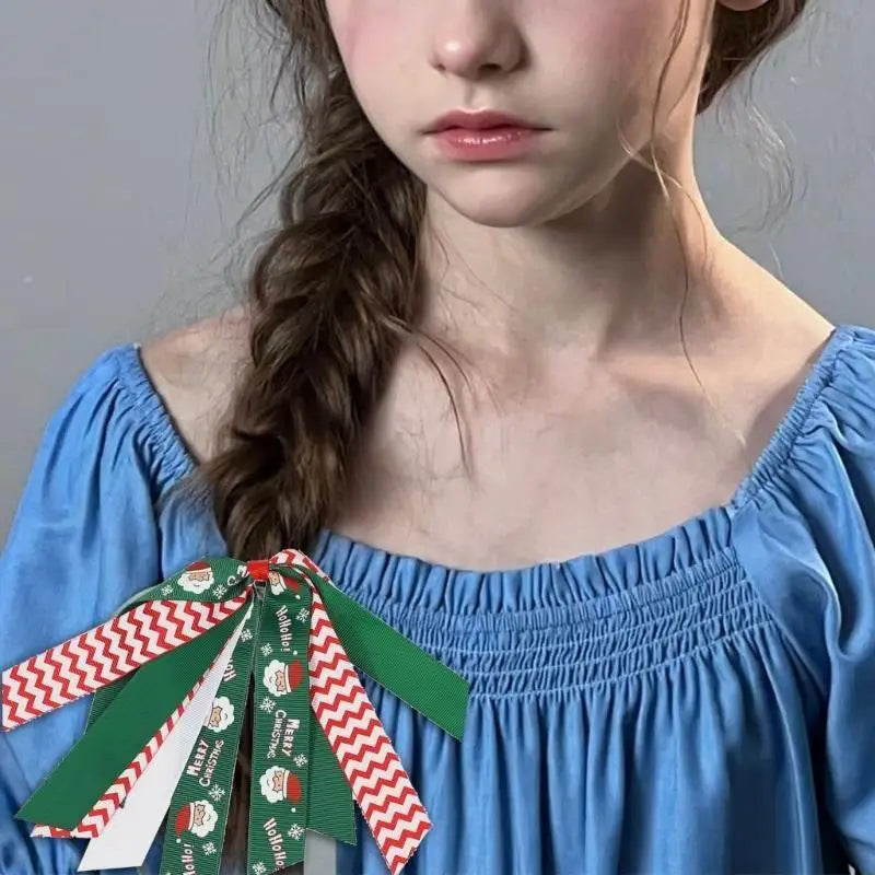 Christmas Silk Scrunchies for Girls – Festive Ponytail Holders
