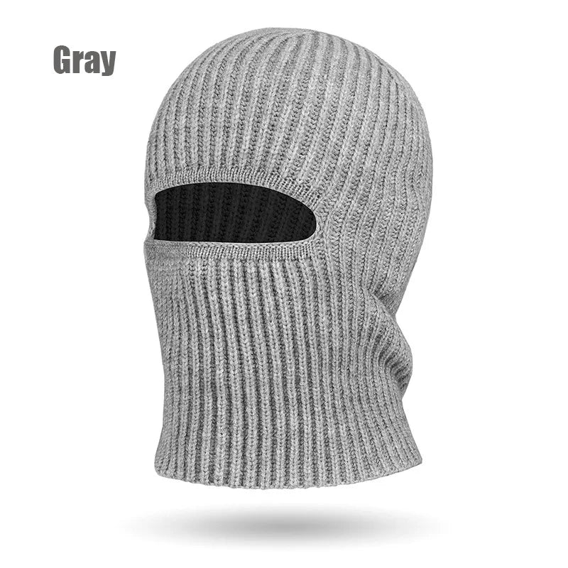 Knitted Balaclava Hat & Windproof Face Mask – Unisex Winter