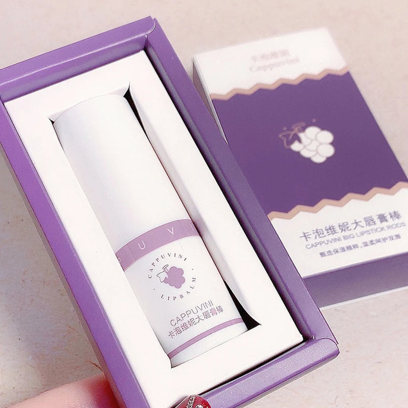 Cappuvini Grape Tinted Lip Balm 8g – Moisturizing Lipstick Stick