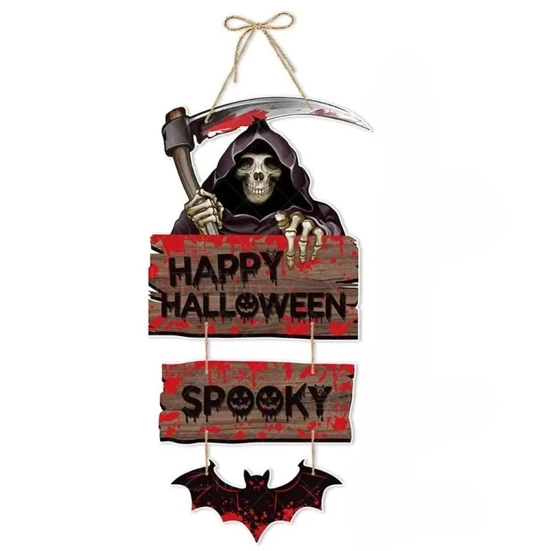 Halloween Pumpkin Bat Ghost Door Hanger Party Decoration