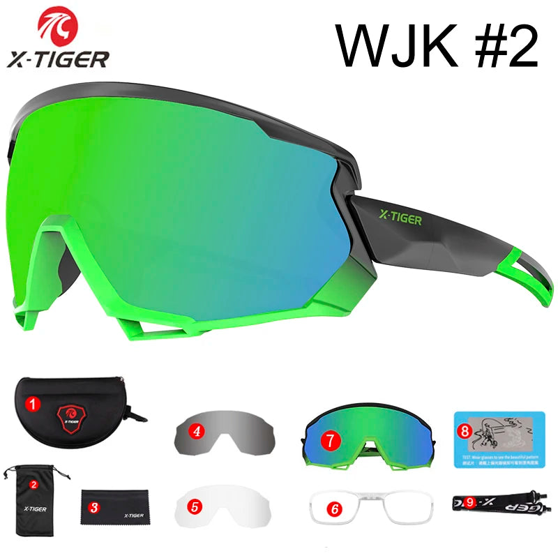 X-TIGER Polarized Sports Sunglasses – 5 Interchangeable Lenses