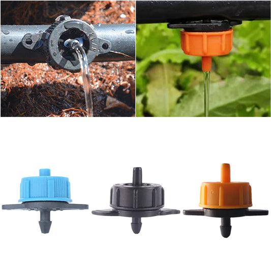 100pcs Pressure Compensating Drip Irrigation Emitters Garden Irrigation Peaceful Pleasures Health and Wellness
