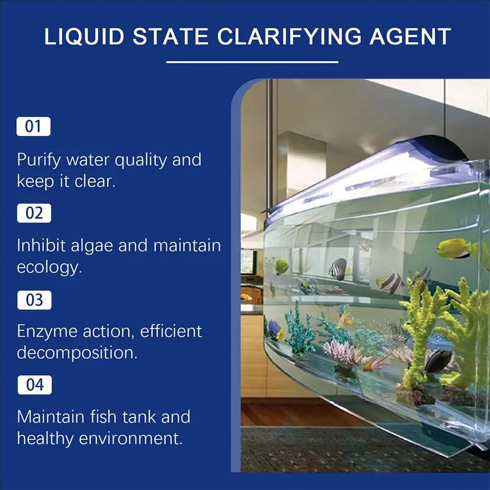 Aquarium Water Clarifier – Algae Control & Crystal Clarity 100ml