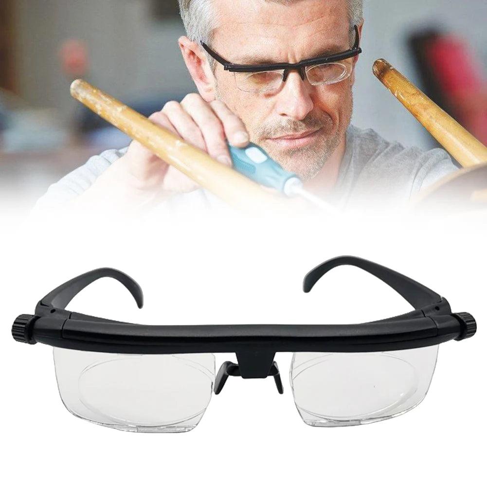 -6D To +3D Adjustable Degree Reading Glasses Variable Focus Distance Myopia Presbyopia Eyeglasses Auto Adjusting Reading Glasses Peaceful Pleasures Health and Wellness