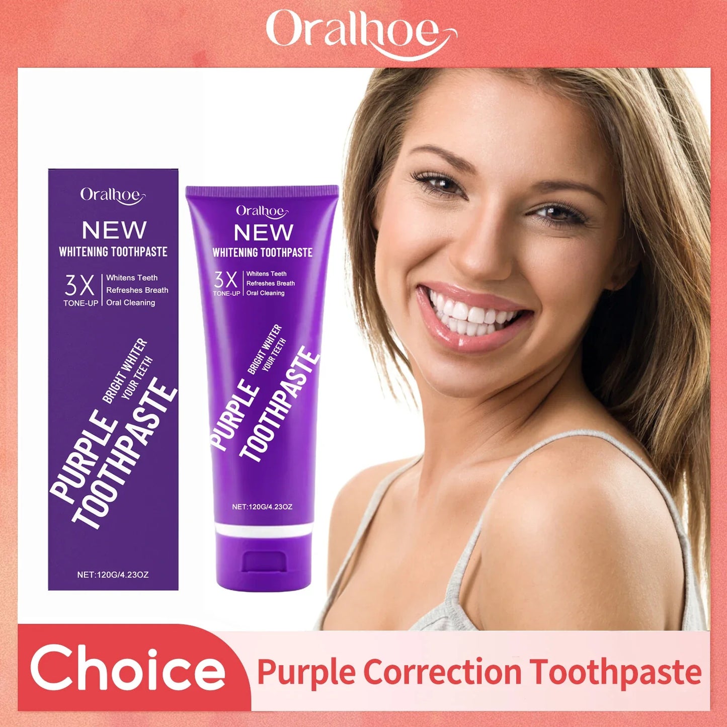 Oralhoe Purple Corrector Toothpaste – Whitening & Deep Clean