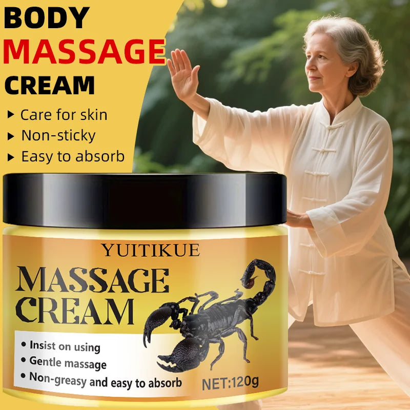 YUITIKUE Body Massage Cream 120g | Hyaluronic Acid & Collagen Body Massage Cream Peaceful Pleasures Health and Wellness