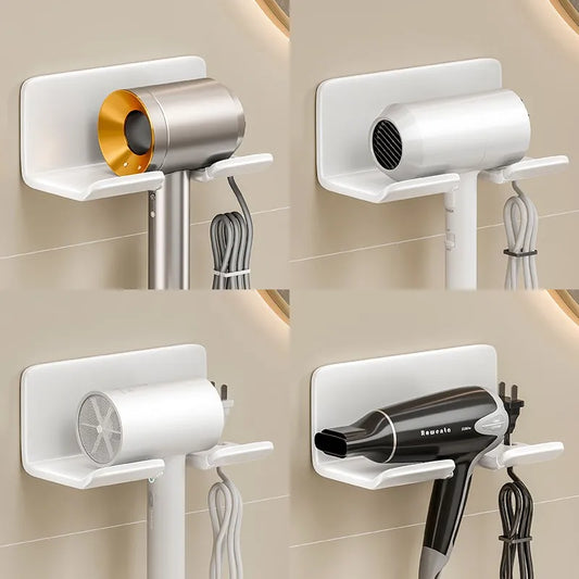 Wall Mounted Hair Dryer Holder & Straightener Organizer Stand Hair Dryer Holder Oasis Select