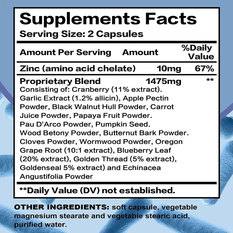 Parasite Blast Detox Complex - Promotes Intestinal Health, Metabolism, Digestive Health, and Improves The Immune System Peaceful Pleasures Health and Wellness