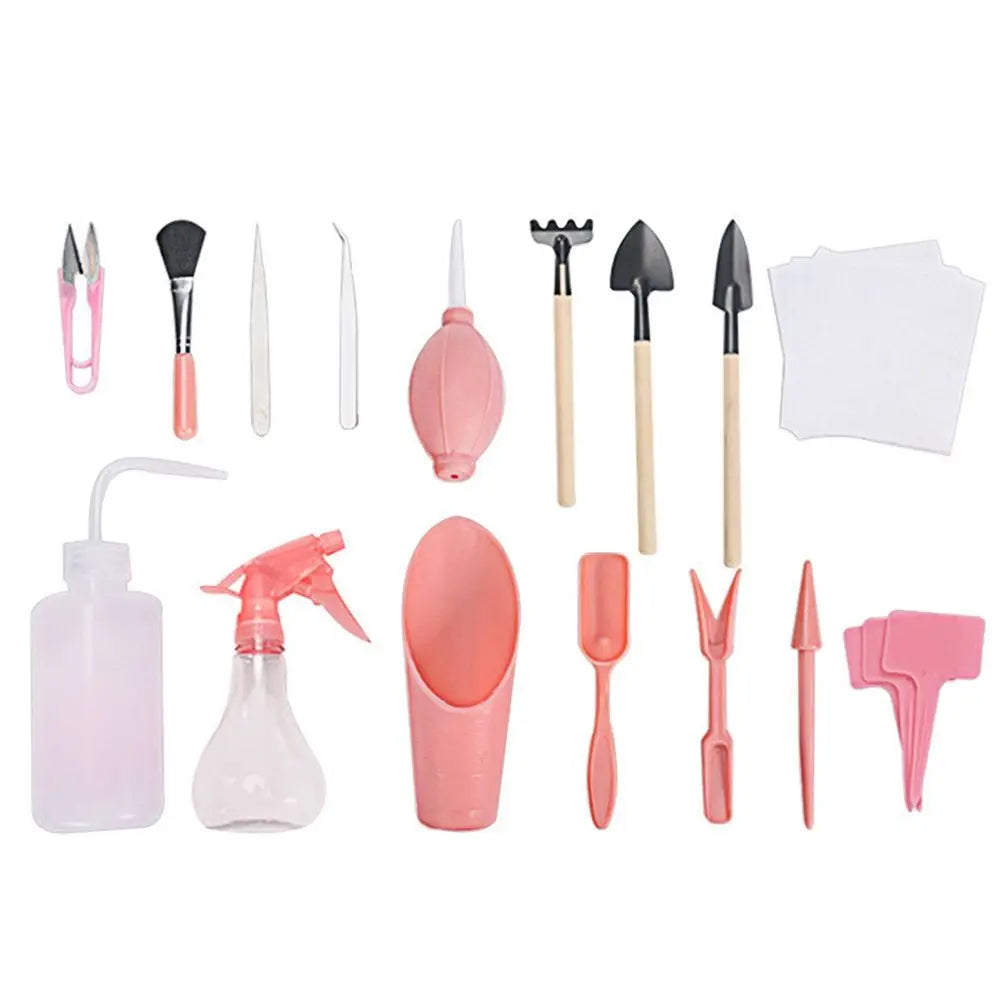DIY Bonsai & Succulent Planting Tool Kit – 12/16 Pcs Garden Set
