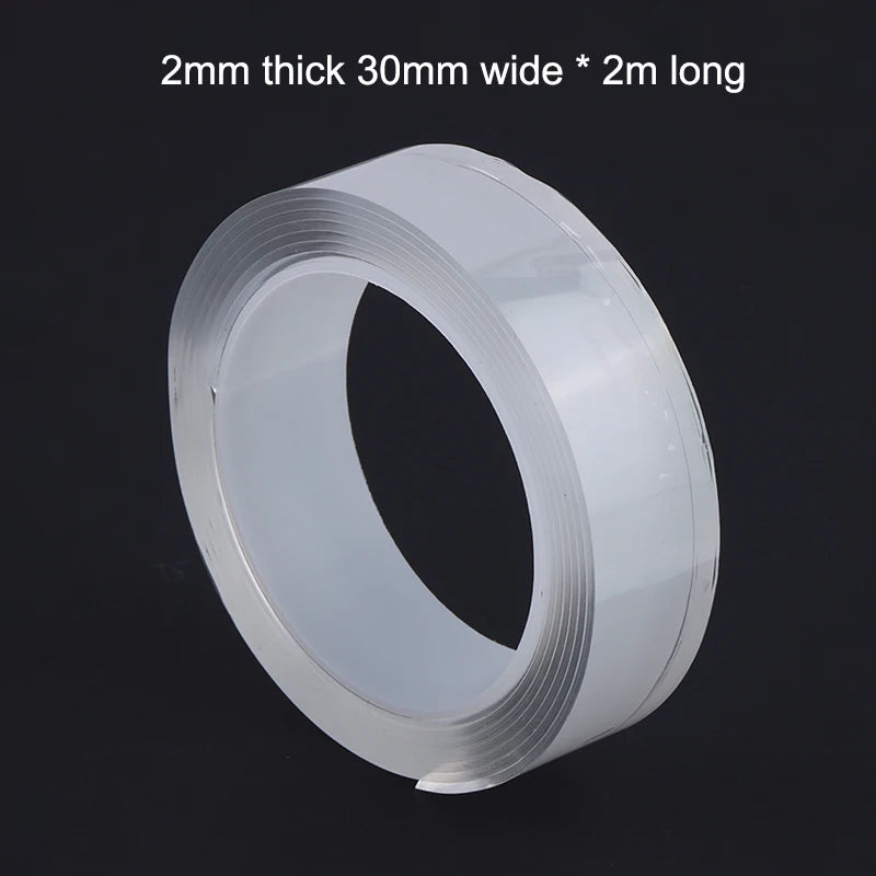 Kitchen Bathroom Nano Tape Super Strong Double Sided Tape Extra Strong Adhesive Non-slip Tape Waterproof Transparent Tape Peaceful Pleasures Health and Wellness B5