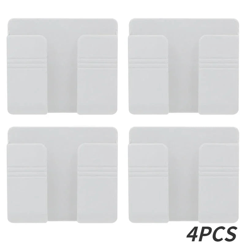 Hanging Organizers Charging Stand Things for the Home Multifunction Kitchen Storage & Organization Remote Control Smarts Phone Peaceful Pleasures Health and Wellness white-4pcs