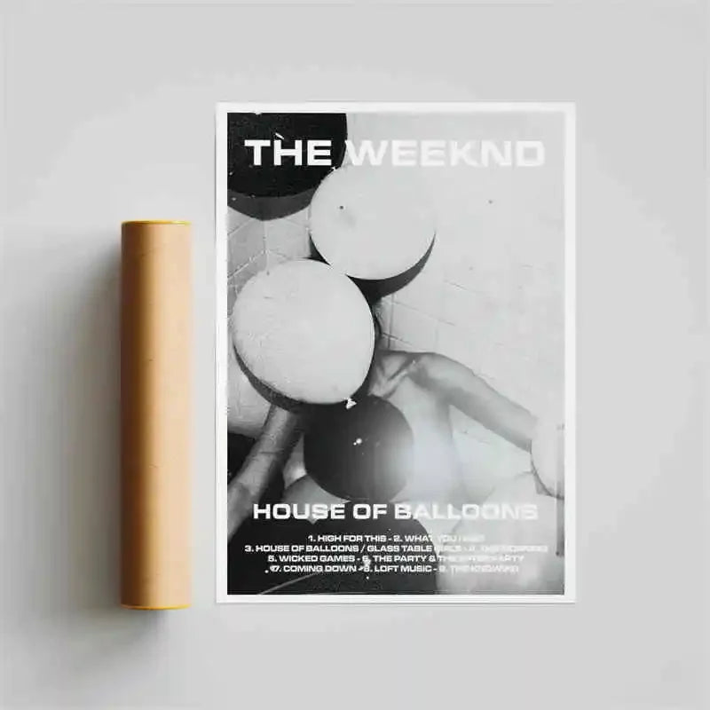 The Weeknd Canvas Wall Art | Starboy Hip Hop Poster Print