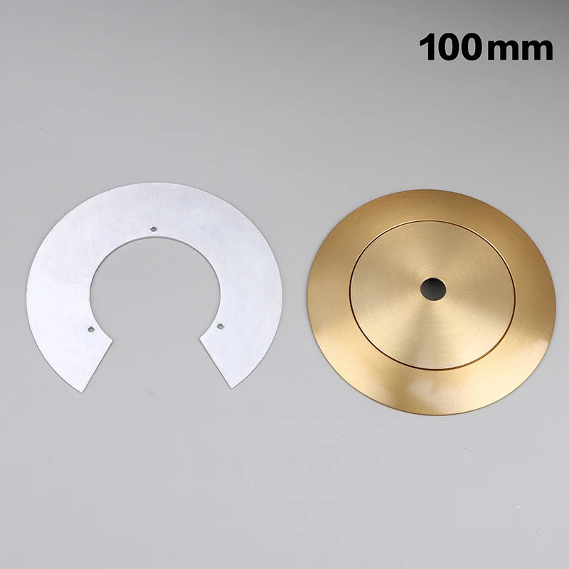Aluminum Cap For Glass Globe Lampshade Arc Tray Flying Saucer Style Holder Lightweight Durable For Home Restaurant Lighting Peaceful Pleasures Health and Wellness 100mm Copper
