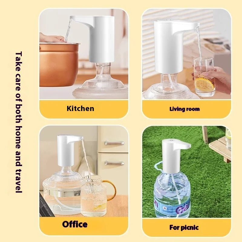 Hot Sale 1200mah Food grade Water dispenser pump Portable USB Rechargeable Water Dispenser Desktop Mini Electric Water Dispenser Peaceful Pleasures Health and Wellness