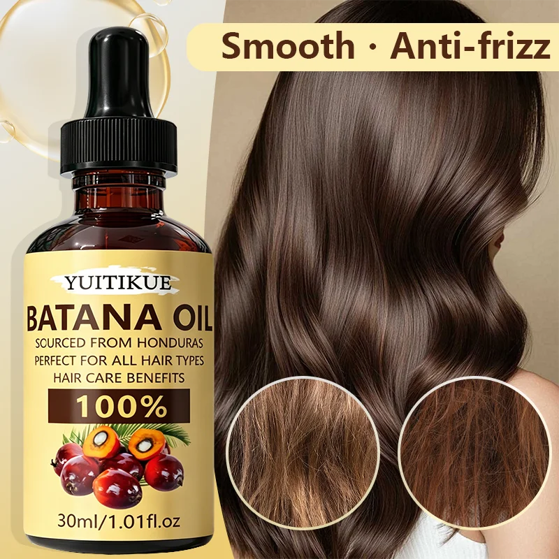 YUITIKUE 100% Pure Batana Oil 30ml Sourced From Honduras Natural Hair Care Oil for All Hair Types Peaceful Pleasures Health and Wellness