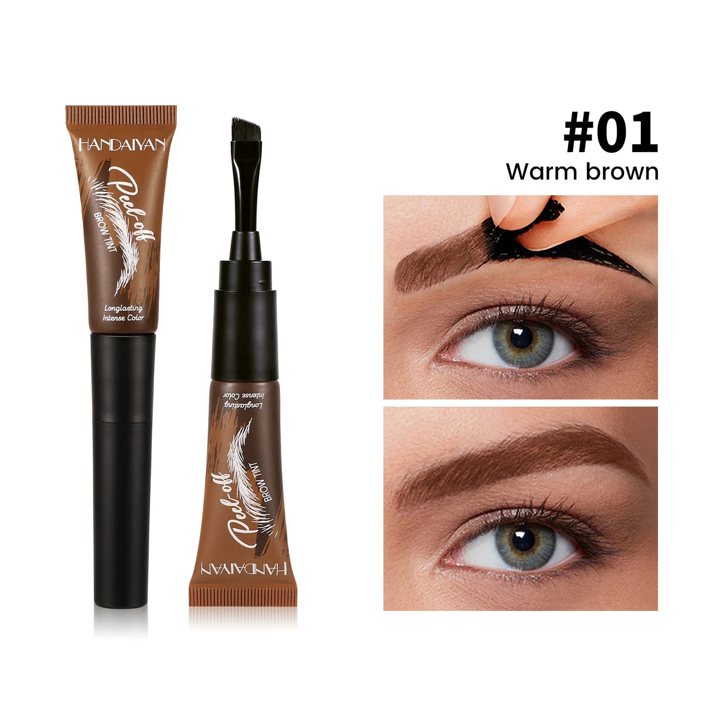 Eyebrow Dye 5-color Peel-off Waterproof Long-lasting Dye Natural And Easy To Color Beginner-friendly Quick-drying Eyebrow Dye Peaceful Pleasures Health and Wellness 01