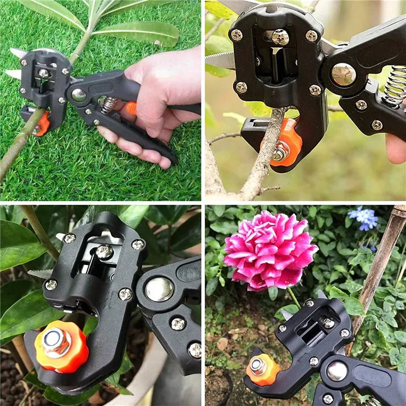 Multi-functional Garden Trimmer Pruning Seedlings Grafting Scissors Fruit Tree Grafting Machine Portable Gardening Tools Peaceful Pleasures Health and Wellness