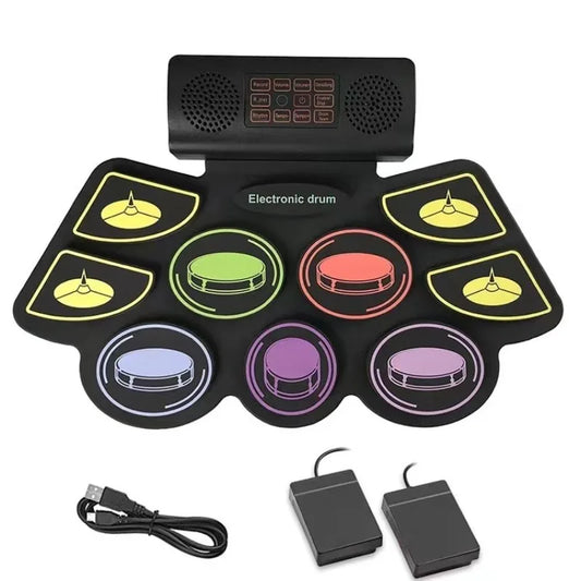 Hand-scrolled Drum Adult Children's Beginner Folding Jazz Portable Peaceful Pleasures Health and Wellness