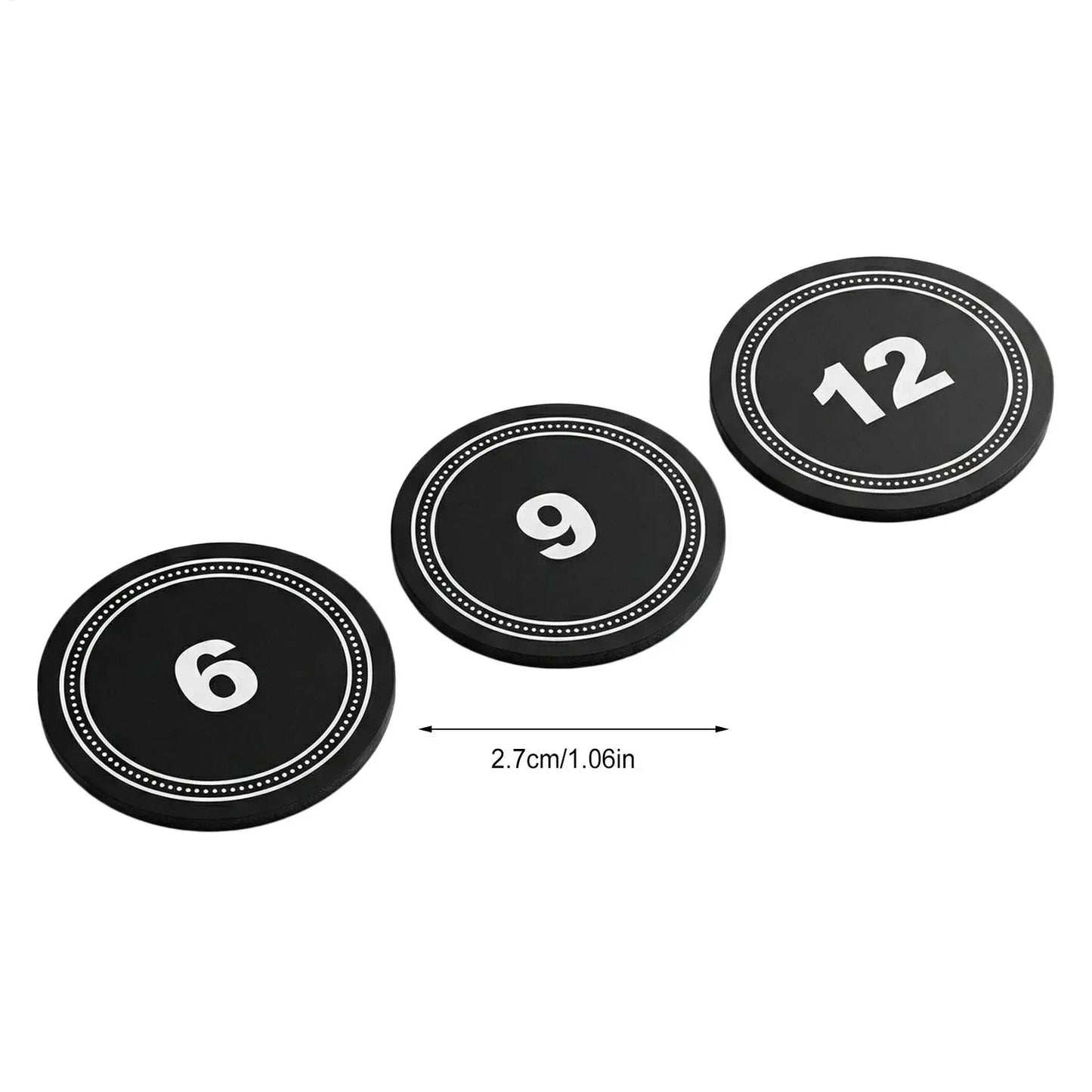 Pickleball Paddle Weighted Butt Caps – 6g 9g 12g Balance Set