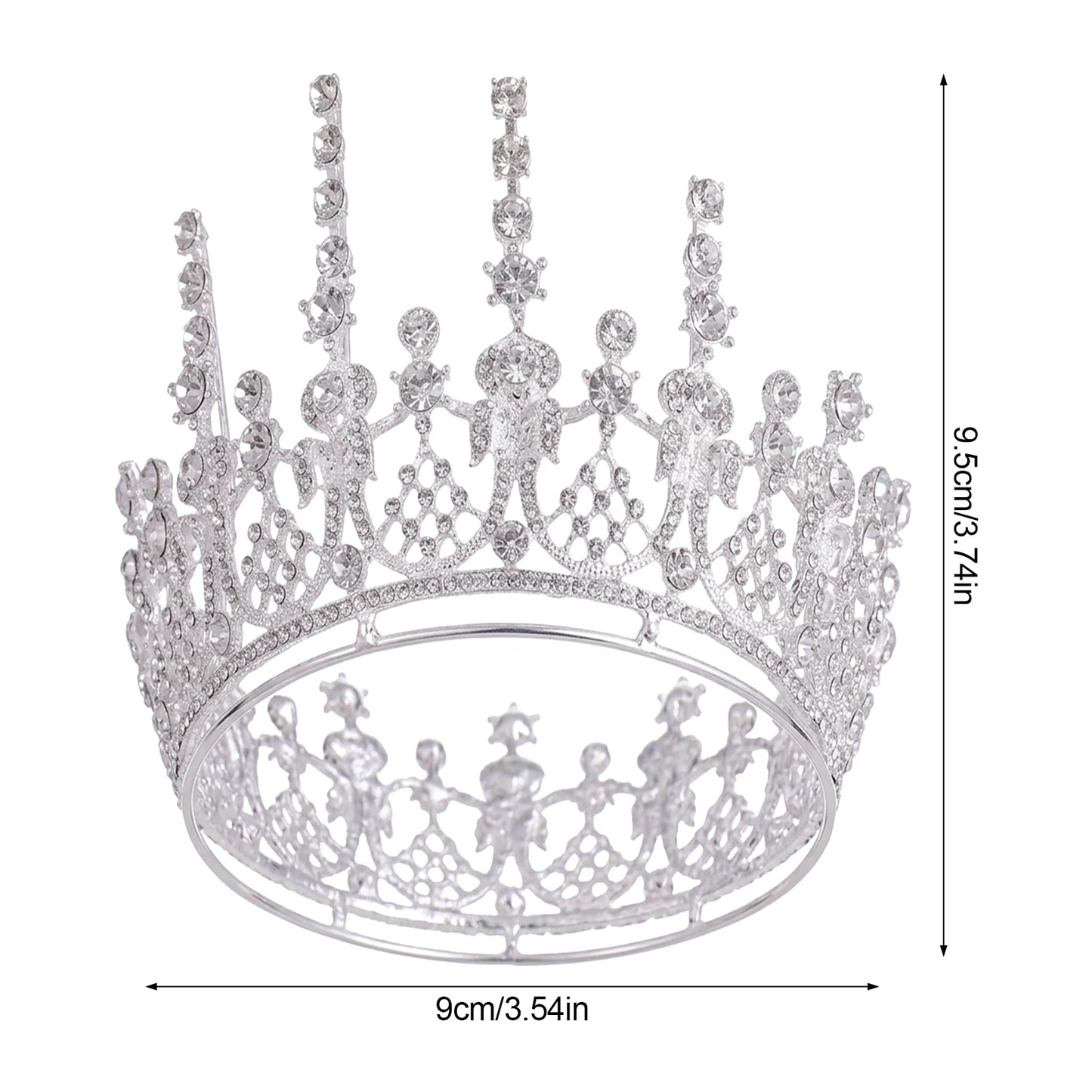 Baroque Gold Bridal Tiara-Headpiece for Wedding Dress Accessories Peaceful Pleasures Health and Wellness