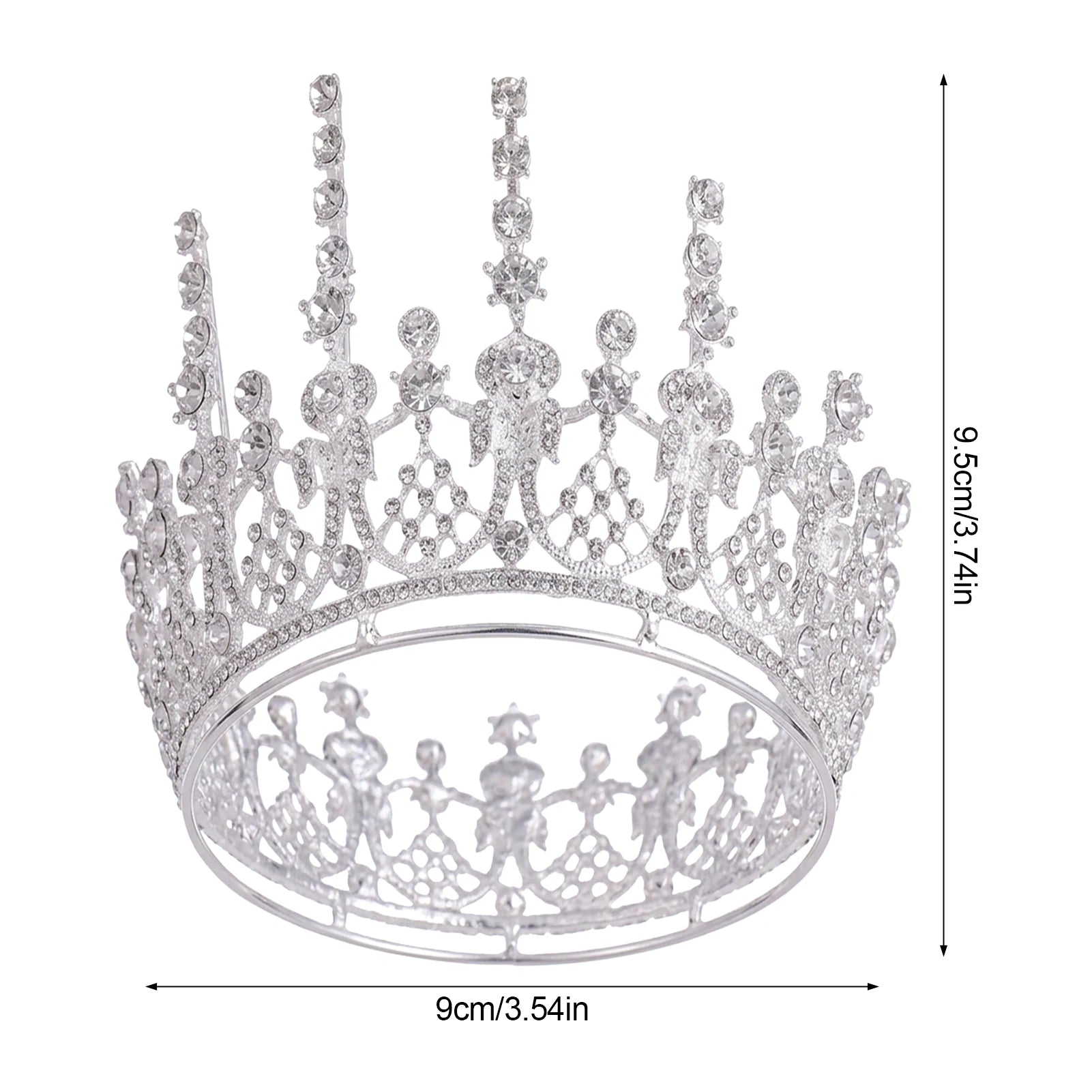 Baroque Gold Bridal Tiara-Headpiece for Wedding Dress Accessories Peaceful Pleasures Health and Wellness