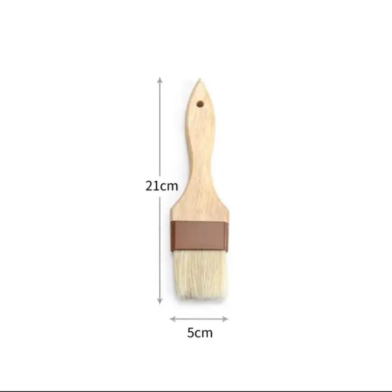 Wooden Handle Bristle Pastry & BBQ Basting Brush | Flat Baking