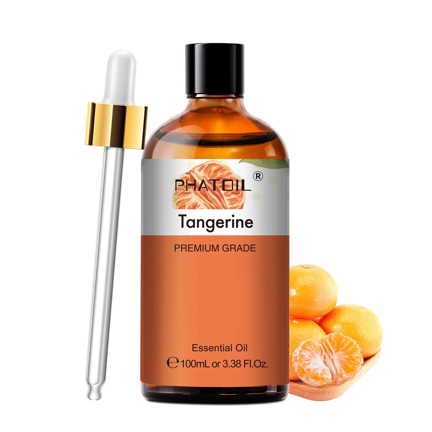 PHATOIL 2pcs/1pcs Lavender Aromatherapy Essential Oil For Diffuser,Candle Making-100ml Eucalyptus Jasmine Vanilla Cinnamon Oils Peaceful Pleasures Health and Wellness Tangerine 100ml