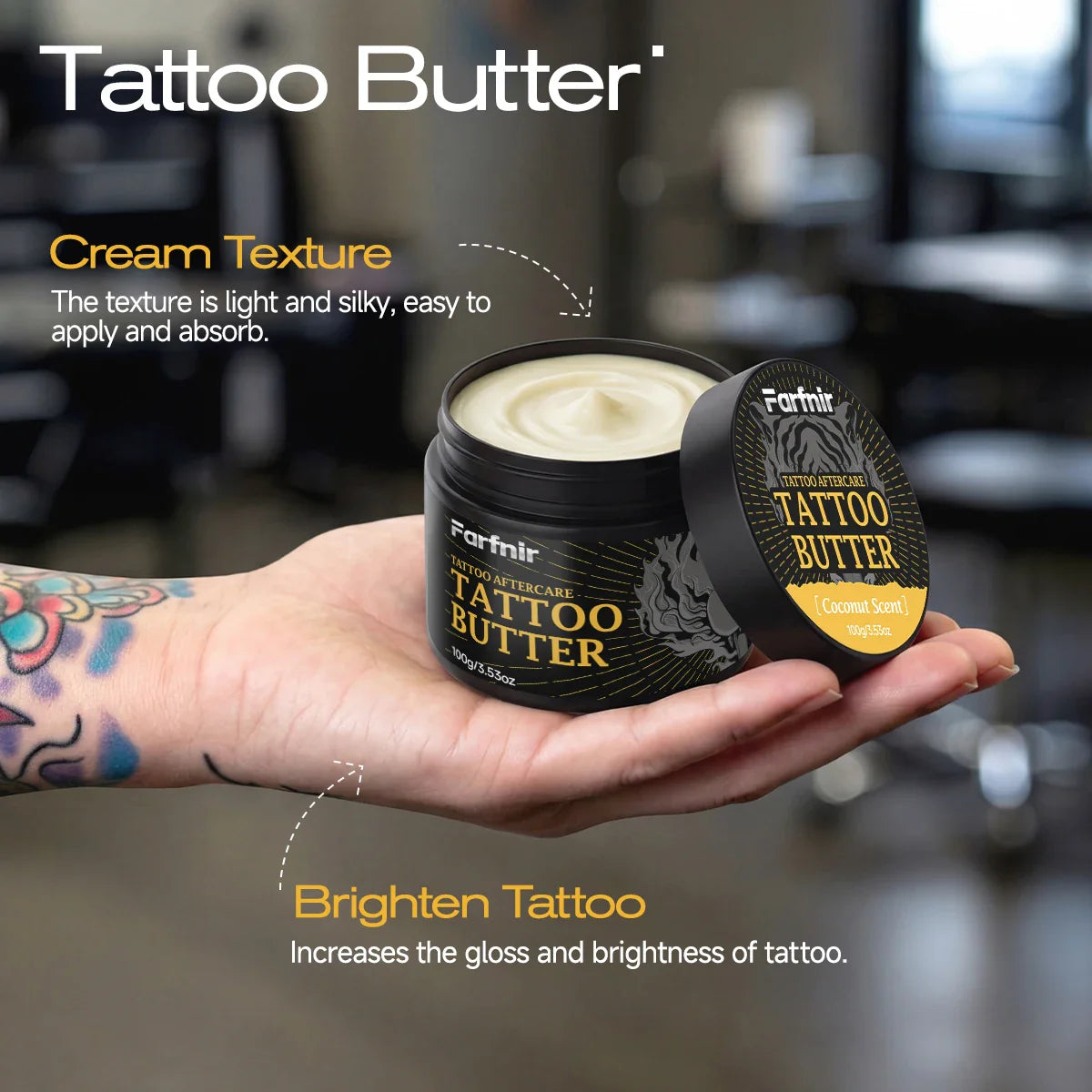 100g Tattoo Butter – Natural Brightening Skin Moisturizer