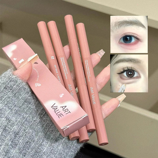ART VALUE Two-Tone Lying Silkworm Eyeliner Pencil | Nude Beige Eye Contour Pencil Oasis Select