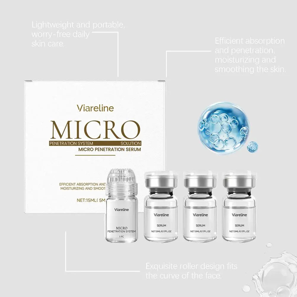 Collagen Anti-Wrinkle Essence Hydrating Firming Pore-Cleaning Anti-Aging Essence Set Hyaluronic Acid Stock Solutions Face Serum Peaceful Pleasures Health and Wellness