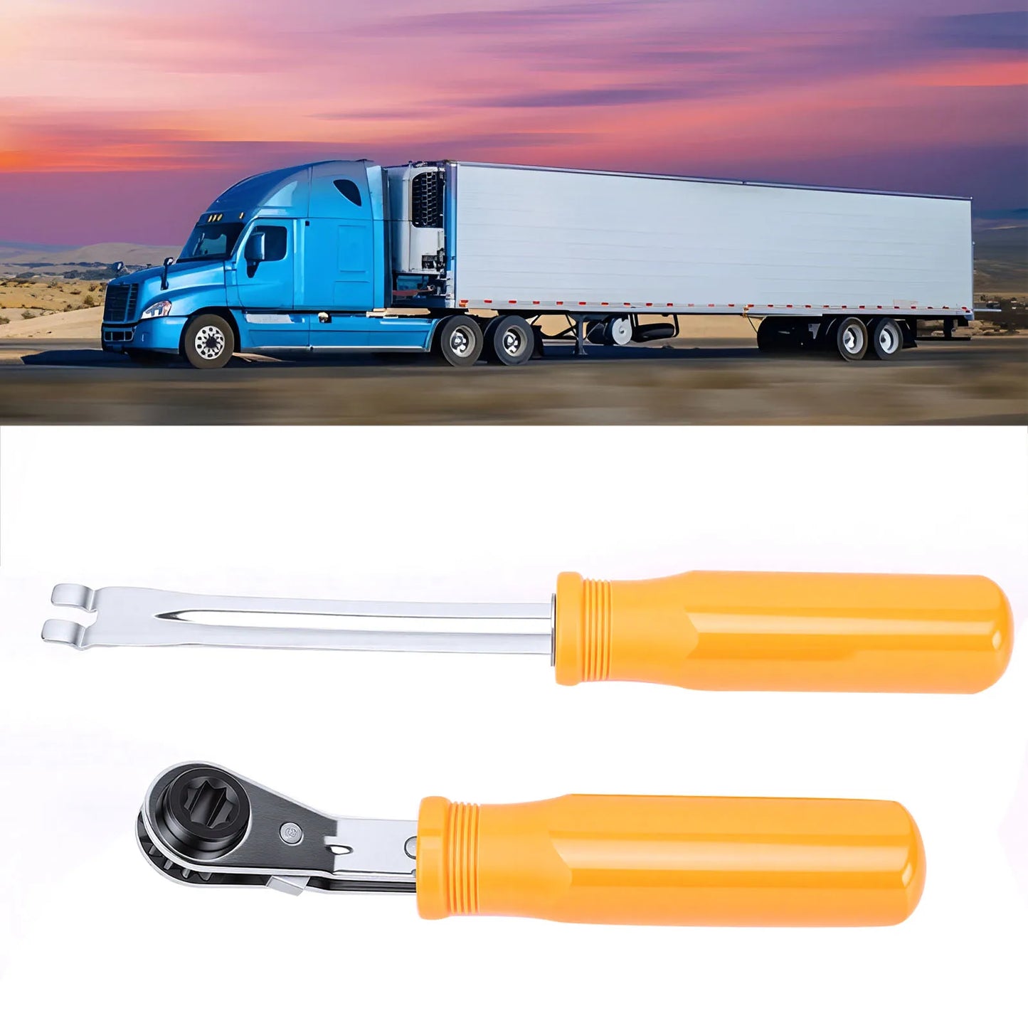 5/16" Slack Adjuster Tool & Ratchet Wrench for Semi Trucks