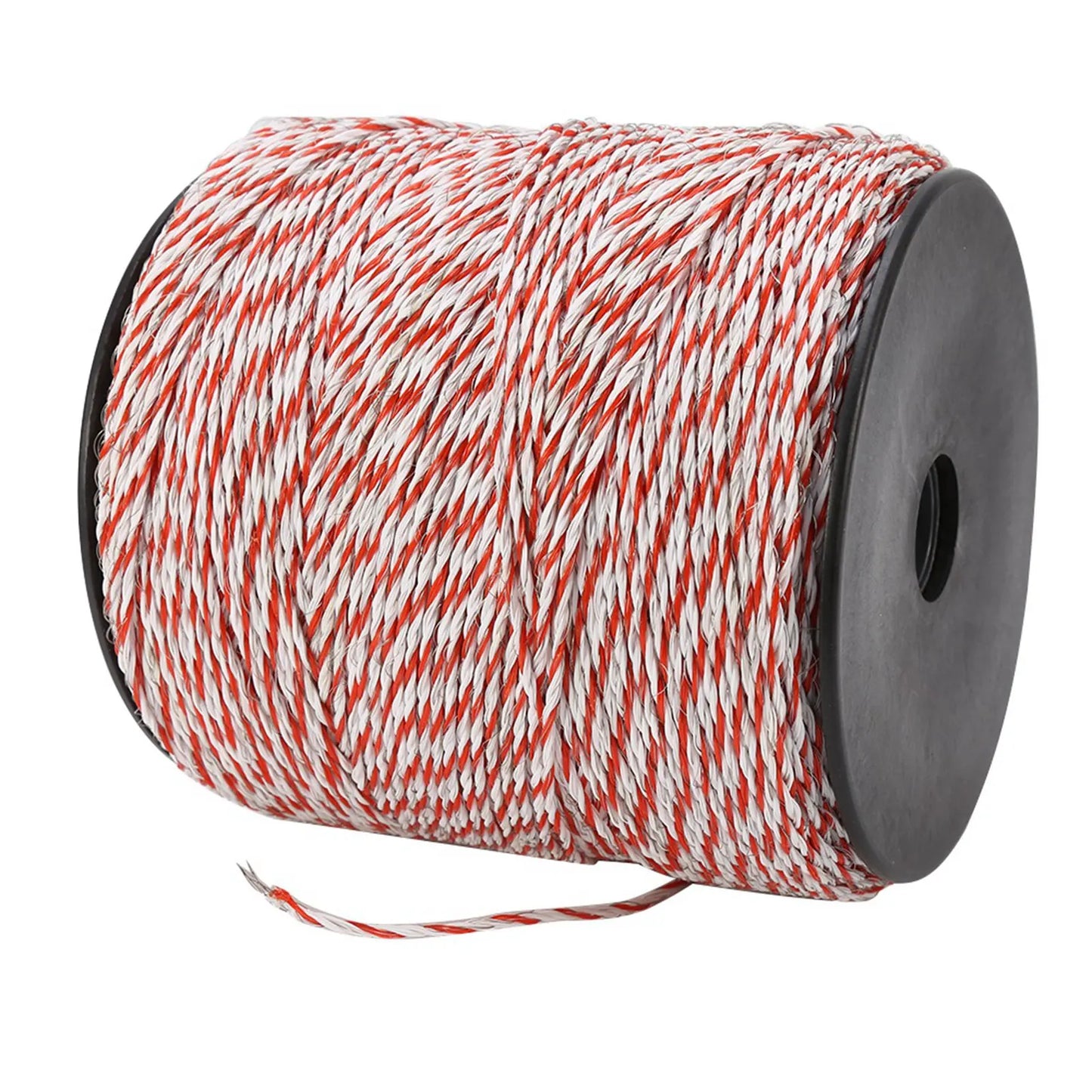 Electric Fence Rope 500M White&amp Red Livestock Wire Stainless Steel