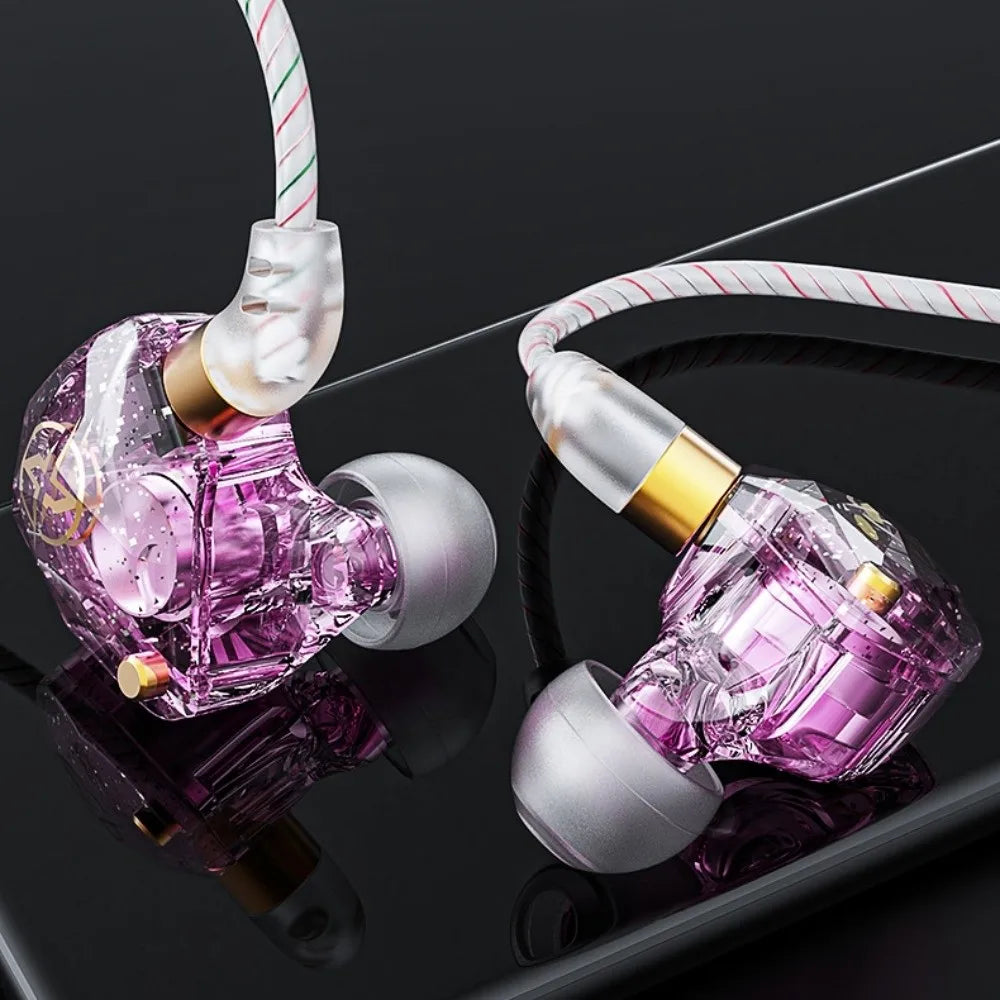 3.5mm Wired Earphone in-Ear with Mic Wired Headset Elbow Deep Bass Earpiece Headset Mobile Phone/Tablet/Computer Peaceful Pleasures Health and Wellness