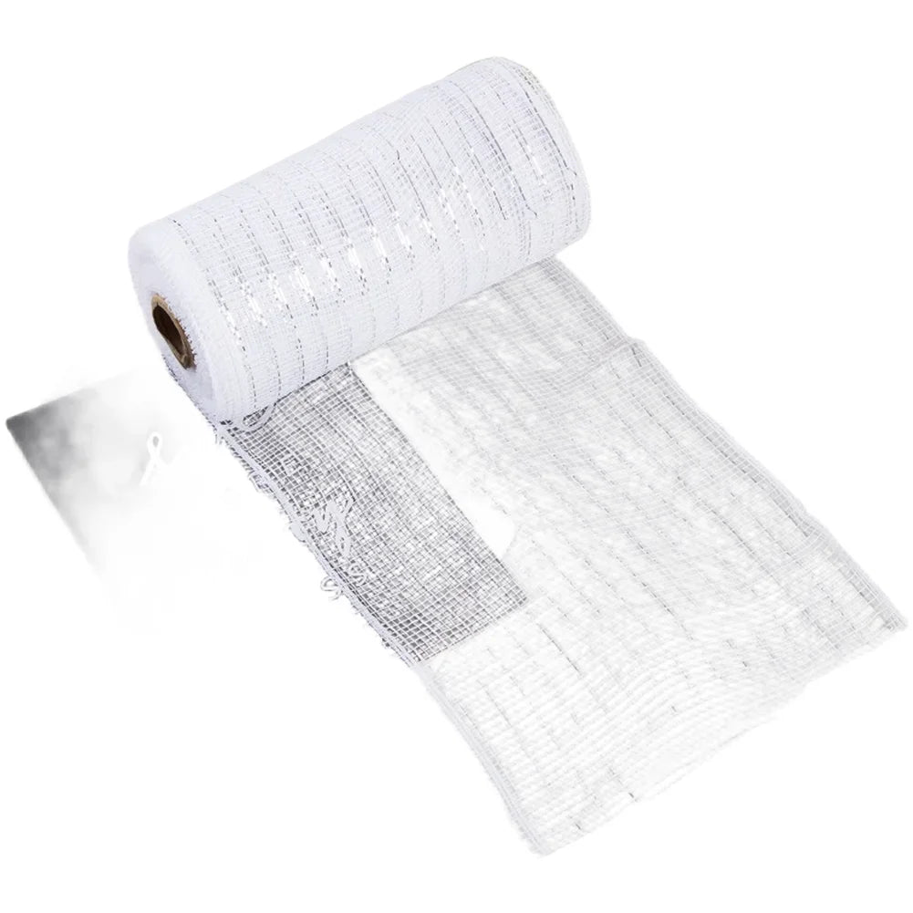 10 Yard PP Mesh Ribbon Roll Christmas Garland Material Holiday