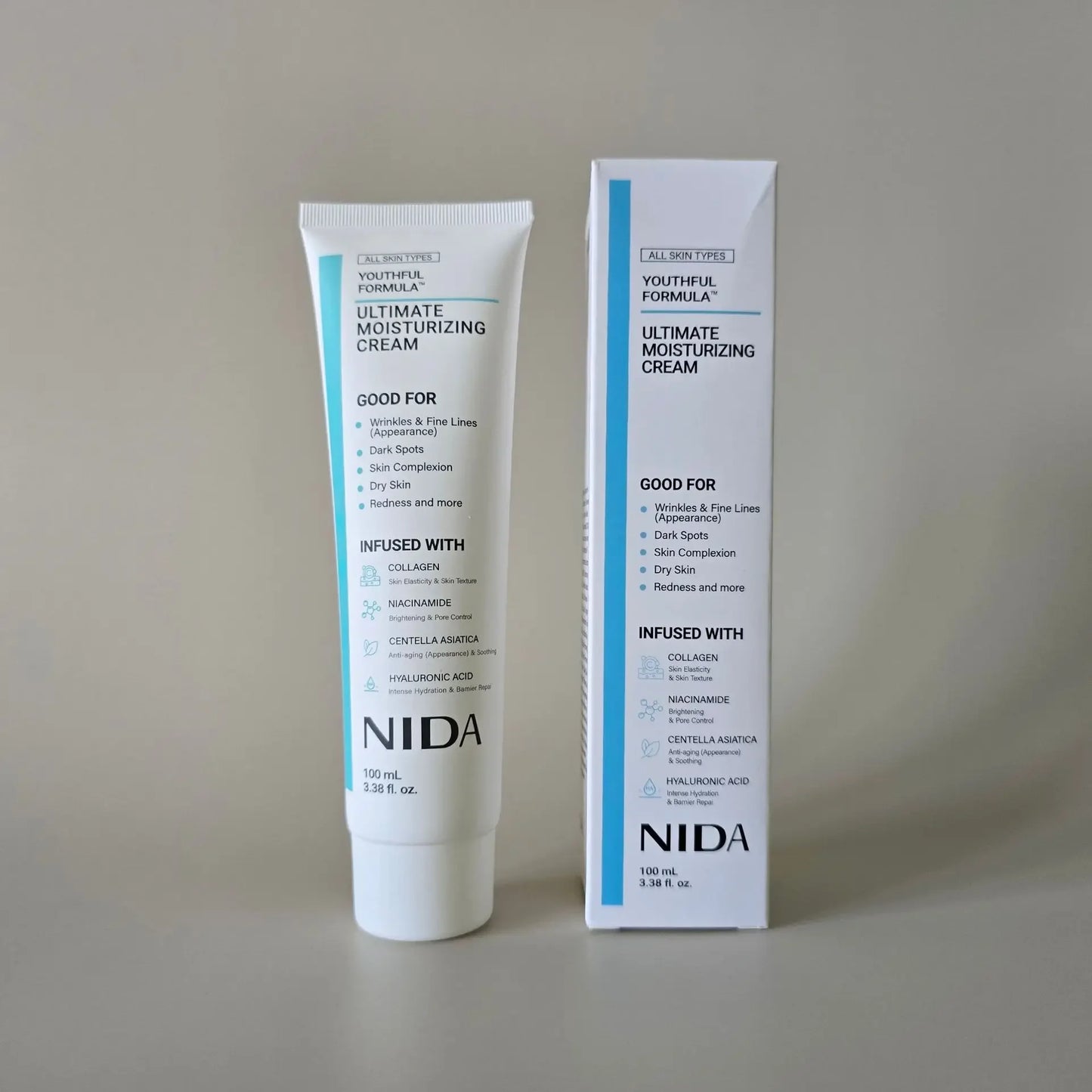 Korea NIDA Skin Care Kit - Ultimate Moisturizing Cream, Retinol Probiotic Eye Cream, TXA Renewal Essence, For All Skin Types Peaceful Pleasures Health and Wellness Moisturizer