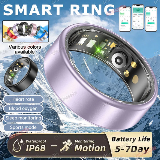Smart Ring – Heart Rate, SpO₂ & Sleep Tracker | 5ATM Smart Health Ring Peaceful Pleasures Health and Wellness