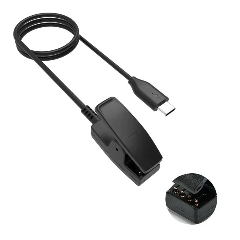 For Garmin Lily 2 Charger Charging Clip Compact Portable Design Overvoltage Overcurrent Protection Fast Charging Plug And Play Peaceful Pleasures Health and Wellness