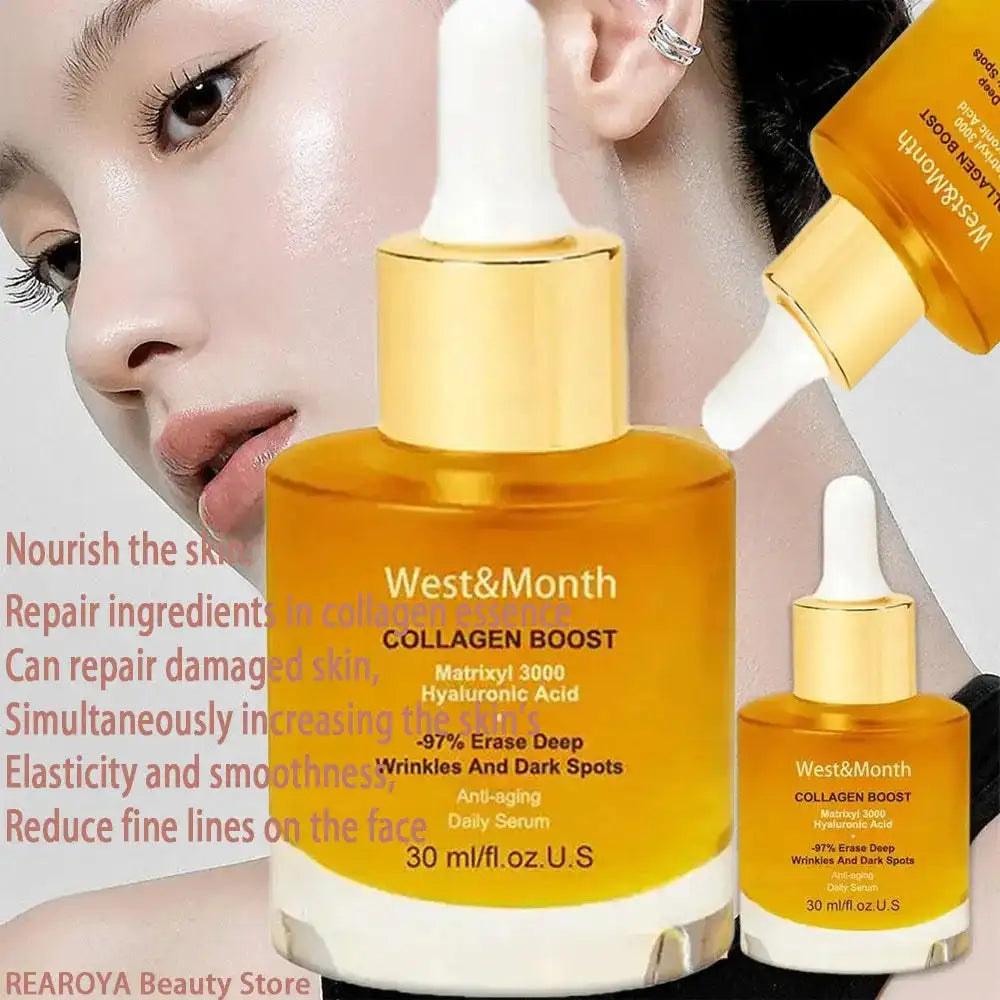 Collagen Face Serum moisturing Tightening Hydrating Smoothing nourishing Brightening face skin care product 30ml Peaceful Pleasures Health and Wellness