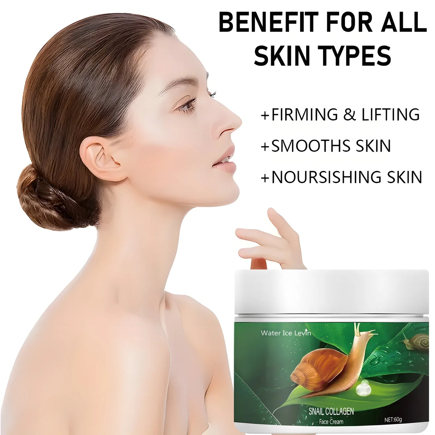 Snail Mucin Anti-Aging Face Cream – Firming & Brightening 60g