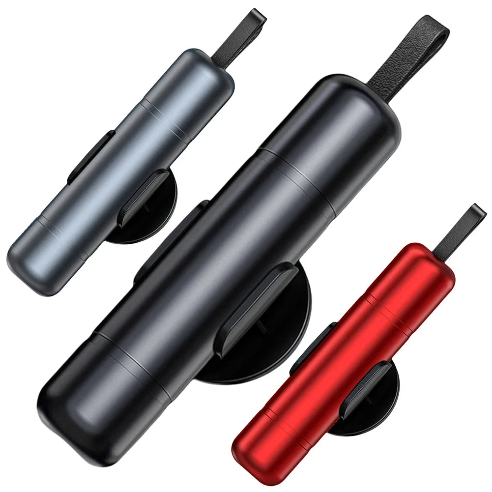 Car Safety Hammer Auto Emergency Glass Window Breaker Seat Belt Cutter Aluminum Alloy Life-Saving Emergency Tools Escape Hammer Peaceful Pleasures Health and Wellness